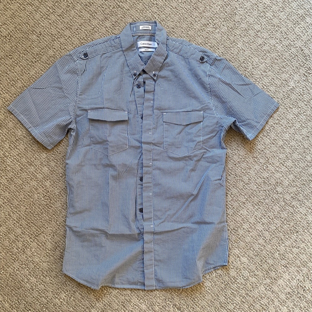 Calvin Klein short sleeve button up shirt